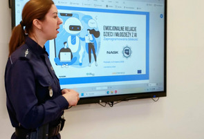 Spotkanie młodzieży z przedstawicielem Policji